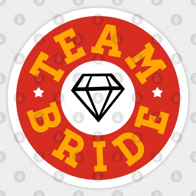 Team Bride Sticker by TheArtism